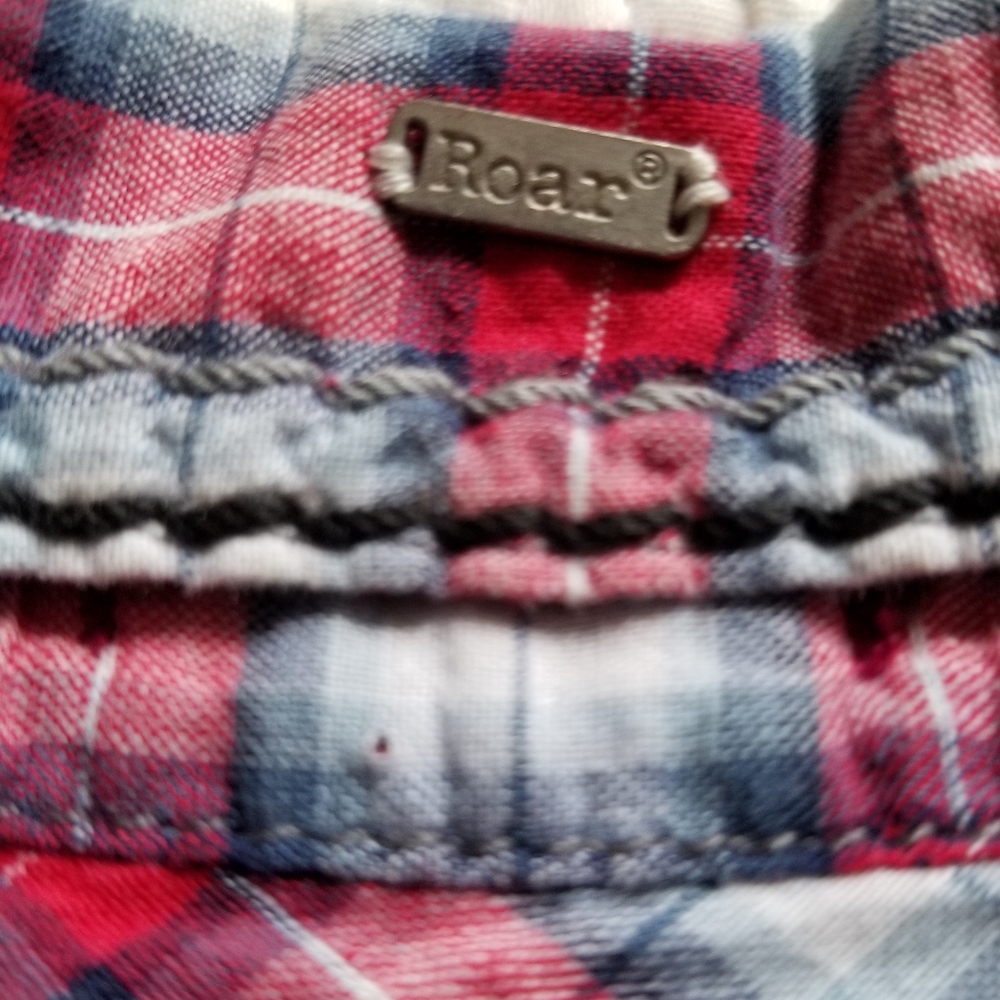 Roar Western Rhinestone Button Down Size Small - image 8